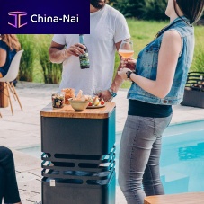 Contemporary high bar table CUBEsteelsquaremodular