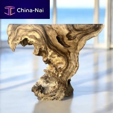 Organic design sideboard table ANTIBESsolid woodtropical woodsatin varnished wood