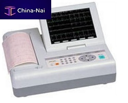 Resting electrocardiograph ECG121212-channeldigitalwith printer