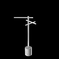 3-bar towel rack UBIQUO Yfloor-standingstainless steelmarble