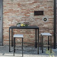 Contemporary high bar table TYPEaluminumlacquered steelrectangular