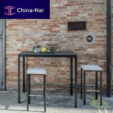 Contemporary high bar table TYPEaluminumlacquered steelrectangular