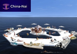 Artificial floating island