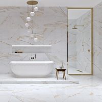 Interior tile Calacatta Oro PEbathroomliving roomkitchen
