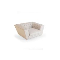 Chesterfield armchair GEORGEleatherfabricblack