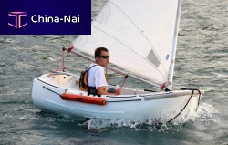 Multiple sailing dinghy recreationalgaff rig