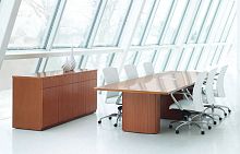 Contemporary boardroom table MEDLEYwoodenrectangularwith integrated electrical outlet
