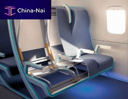 Aircraft cabin seat cover artificial leather