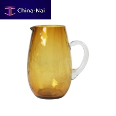 Blown glass jug Hammeredhome