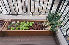 Composite planter DAFrectangularcontemporaryfor public space