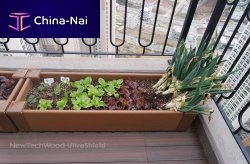 Composite planter DAFrectangularcontemporaryfor public space
