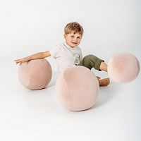 Child's pouf contemporaryfabricround