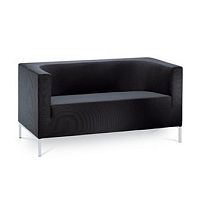 Contemporary sofa KUBIK/2black2-person