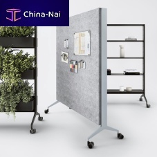 Mobile partition ALINE WORK / J11aluminumcommercialfor offices
