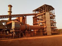 Industrial tank for washingfor bulk materials