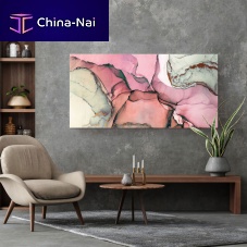 Wall-mounted acoustic panel PICTUREtextilealuminum profilerectangular