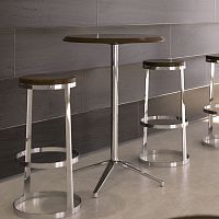 Contemporary high bar table Storyoakwalnutmaple