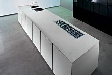 Contemporary kitchen M7solid woodlacquered woodnatural stone