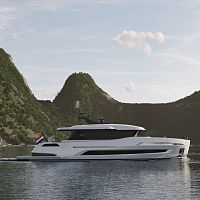 Cruising motor yacht X-TREME 65wheelhouse