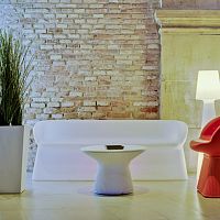 Contemporary garden bench MENORCA BENCHpolyethylenewith backrestwith armrests