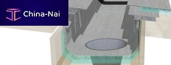 Zinc roof gutter