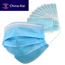 Pediatric surgical mask PMT-DFMkidsbox of 50sky bluedisposable