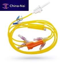 Chemotherapy infusion set with Y port