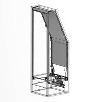 Tambour door aircraft cabinet