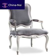 Classic armchair FILLfabricwoodengray
