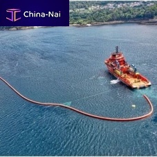 Pollution control boom ECOMARINEinflatablefor harborself-inflating