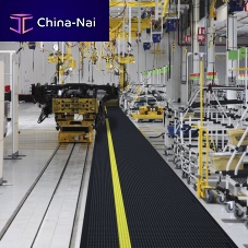Anti-fatigue mat Marking Line 469modularnitrile rubberyellow