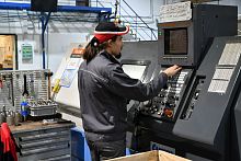Steel turning machining industrialfor roboticsfor the pharmaceutical