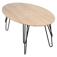 Contemporary table OBLYmetalmetal baseoval