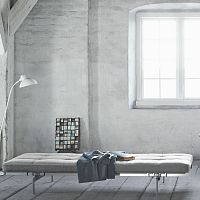 Contemporary daybed PK80fabricleatherstainless steel