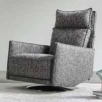 Contemporary armchair CUBE LOUNGEleatherfabrichigh-back