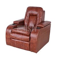 Contemporary relaxing armchair UV-852Aleatherfabricmetal