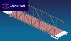 Dock gangway aluminumwith handrailscustom