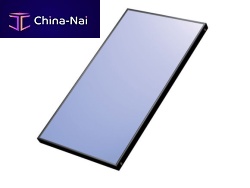Flat thermal solar collector with frame
