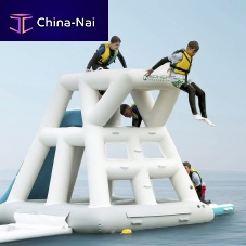 Slide water toy Aquapark Pirates Rock 22366parksclimbing-wallfor yachts