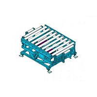 Roller conveyor horizontaltransportmodular