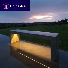 Contemporary public bench PANCAconcretesteelaluminum