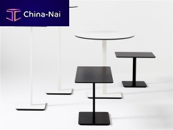 Contemporary high bar table PONOQlaminatelacquered metalsquare