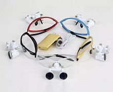 Glasses-type binocular loupe FD--06with headlamp