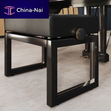 Contemporary piano stool RUFUSleatherglossy lacquered woodbeech