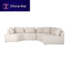 Corner sofa Prospercontemporarypolyesterbrown