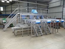 Cauliflower grader for broccolivibratingwith conveyor