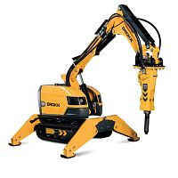 Remote-controlled demolition robot BROKK 200for the nuclear industrycompact
