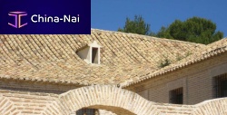 Barrel roof tile curvedclay