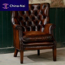 Chesterfield armchair BRADLEY leatherwing