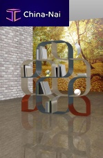Modular bookcase FLUIDAcontemporaryfor office